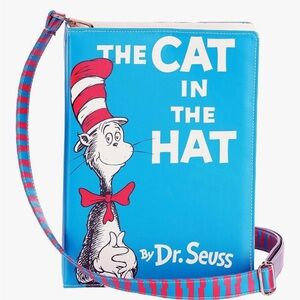 Dr. Seuss Cat in the Hat Blue Crossbody Bag